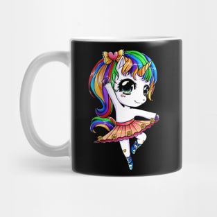 Cute Magical Unicorn Ballet Dance Gift For Ballerina Mug